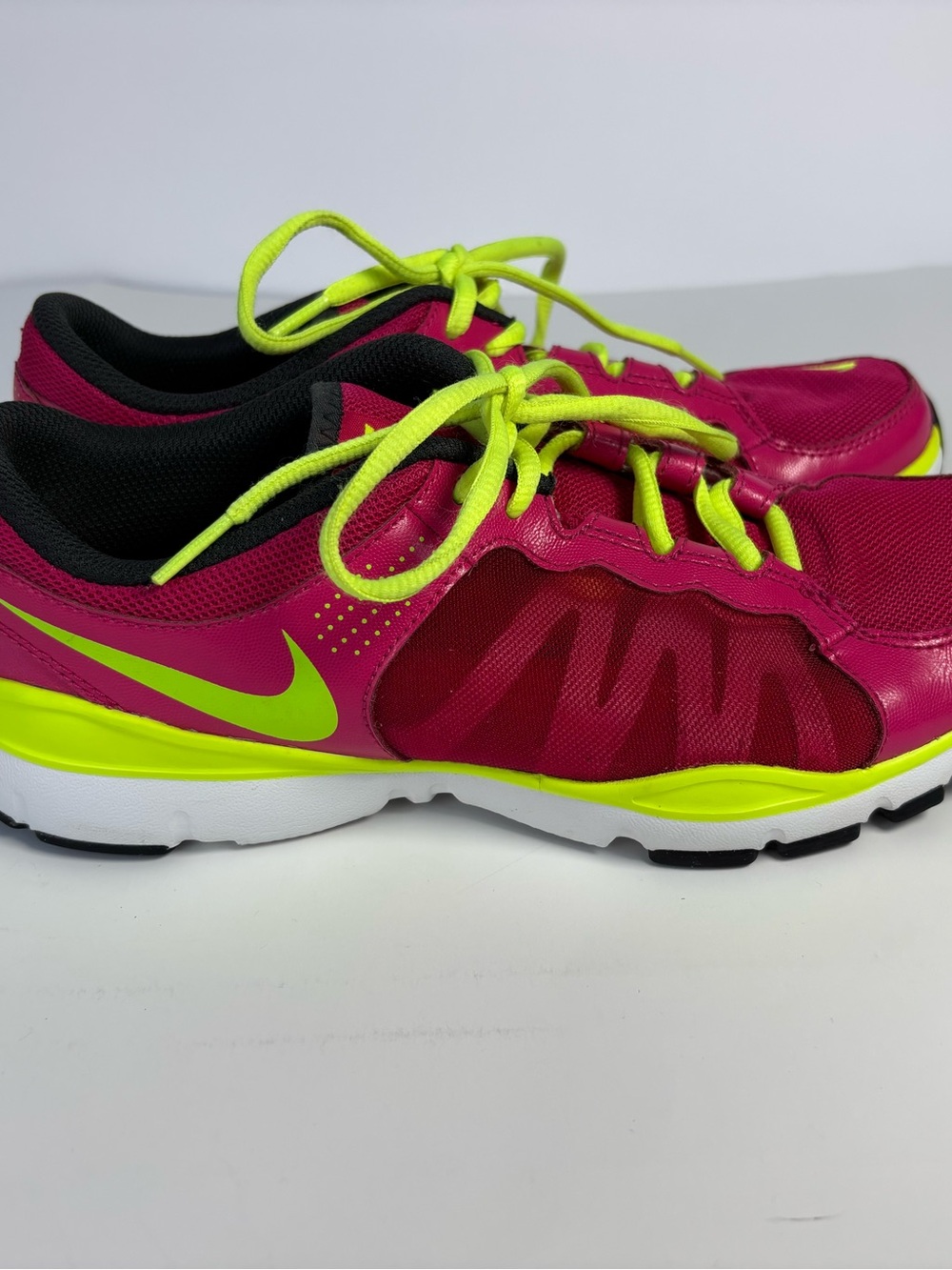 Nike Kids Hot Pink & Neon Yellow Athletic Sneakers